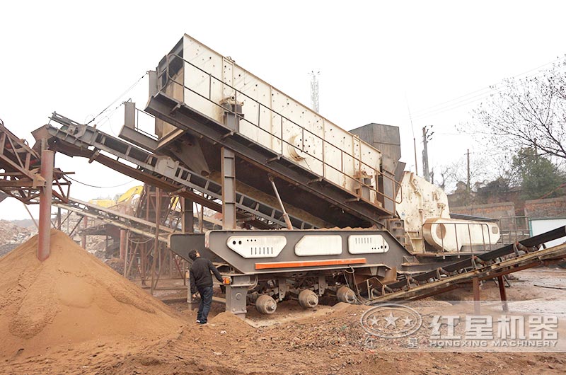 石头废料作业现场 石头废料作业现场