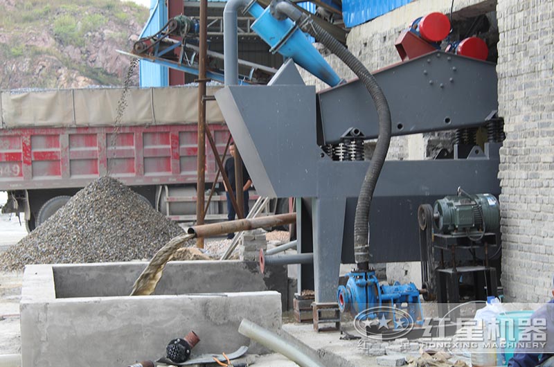 脱水筛,建设沉淀池,水可循环利用