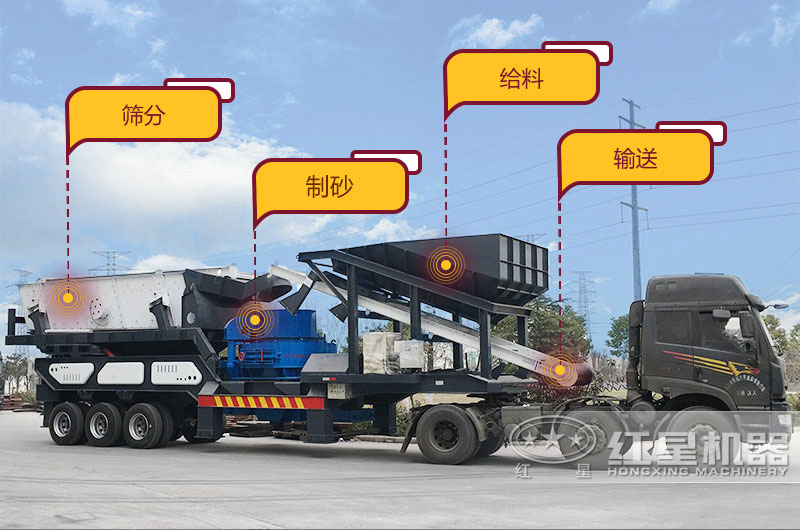 移动式建筑垃圾制砂机实拍图 移动式建筑垃圾制砂机实拍图