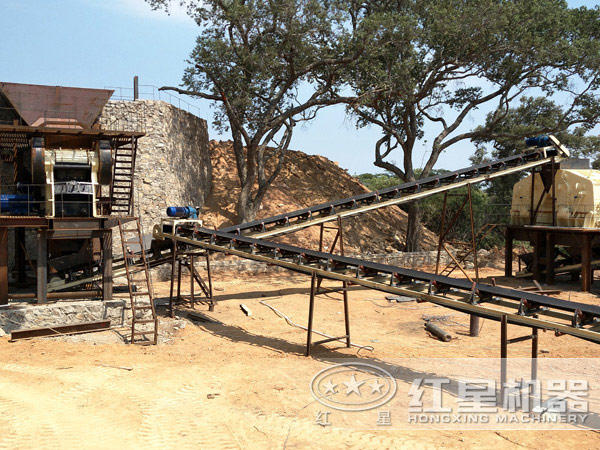 山东客户方解石生产现场 山东客户方解石生产现场