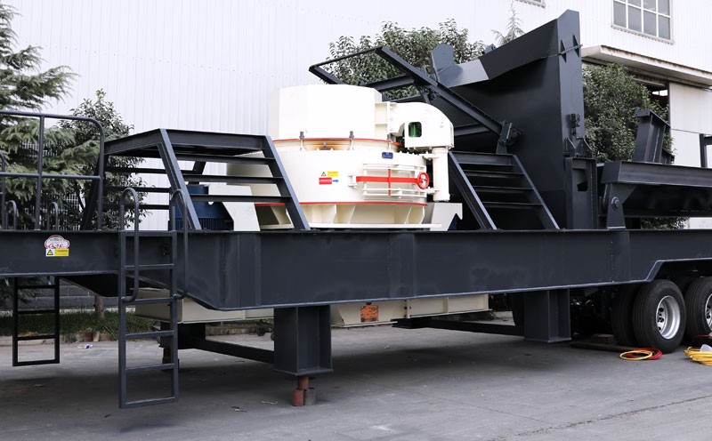 河卵石移动制砂机厂区实拍图 河卵石移动制砂机厂区实拍图