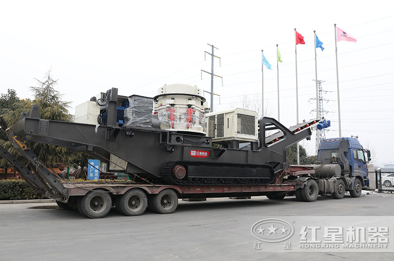 红星河卵石移动制砂机发货现场 红星河卵石移动制砂机发货现场