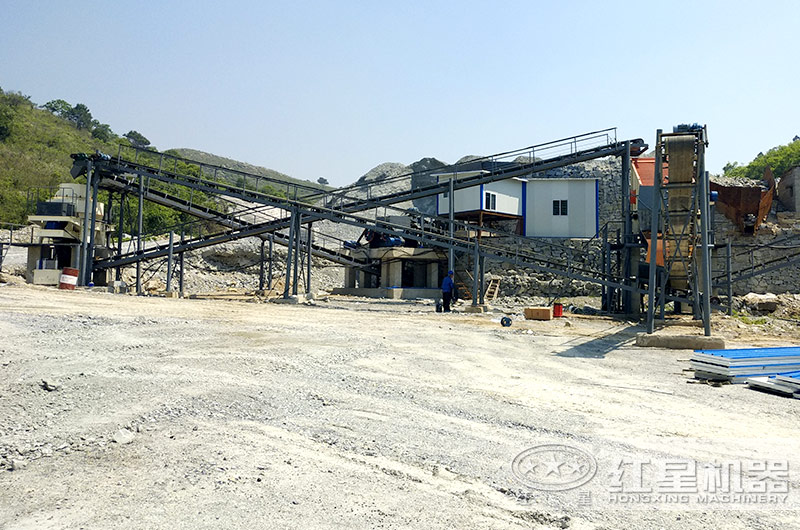 湖北广水机制砂生产线全景图,全套设备一览无余 湖北广水机制砂生产线全景图,全套设备一览无余