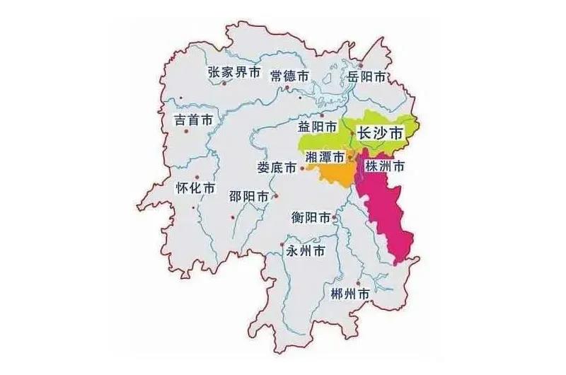 长株潭都市圈范围 长株潭都市圈范围