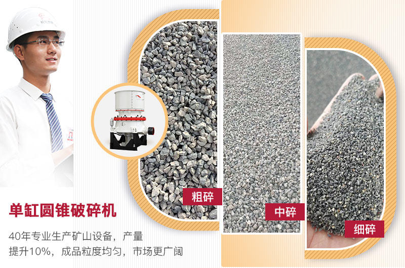 圆锥破可加工多种规格石子 圆锥破可加工多种规格石子